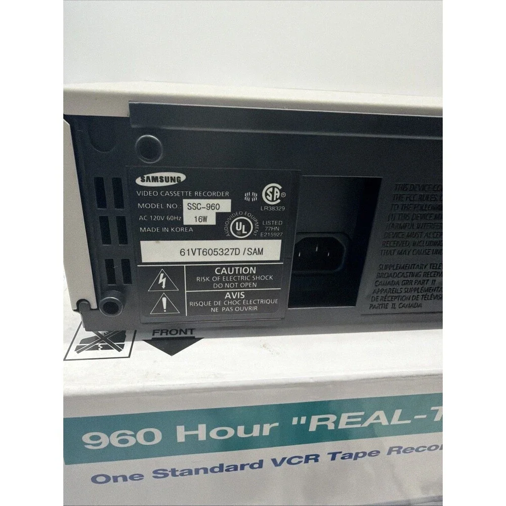 Samsung SSC-960 Time Lapse VCR Security Video Recorder Box Manual TESTED WORKING